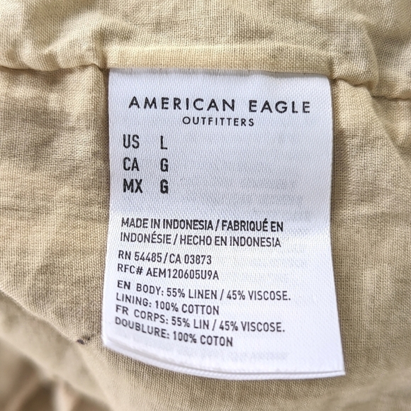 American Eagle Outfitters Striped Mini Dress - Beige and White - Picture 12 of 13